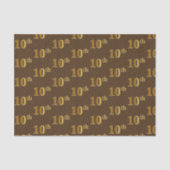 Weefselpapier, bruin, Faux Gold 10e (tiende) Tissuepapier (Voorkant)