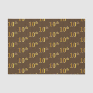 Weefselpapier, bruin, Faux Gold 10e (tiende) Tissuepapier