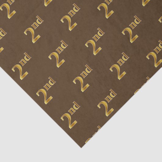 Weefselpapier, bruin, Faux Gold 2e (Tweede) Tissuepapier (Detail)