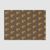 Weefselpapier, bruin, Faux Gold 8th (Achtste) Tissuepapier (Voorkant)