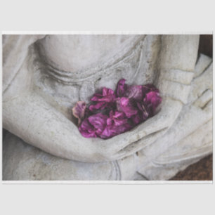WEEFSELPAPIER: BUDDHA + BLOSSOMS TISSUEPAPIER