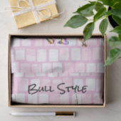 Weefselpapier Bull Stijl Roze Brick Tissuepapier (Geschenk)