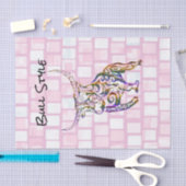 Weefselpapier Bull Stijl Roze Brick Tissuepapier (Craft)