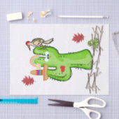 Weefselpapier Cactus Bird Tissuepapier (Craft)