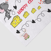 Weefselpapier Cheesey Mousey Kisses Happy Birthday Tissuepapier (Detail)