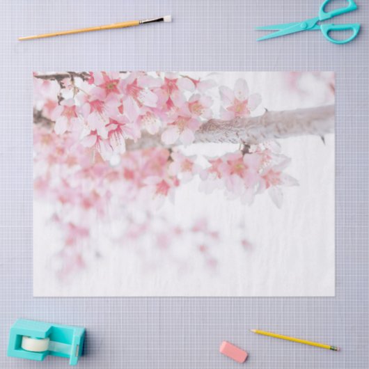 WEEFSELPAPIER: CHERRY BLOSSOM TISSUEPAPIER (Craft)