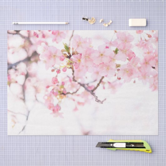 WEEFSELPAPIER: CHERRY BLOSSOMS WEEFSELPAPIER TISSUEPAPIER (Craft)