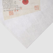 WEEFSELPAPIER : CHINESE PIJN : LYCHÉES TISSUEPAPIER (Detail)