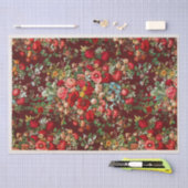 WEEFSELPAPIER:  CHINTZ PATTERN TISSUEPAPIER (Craft)