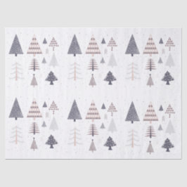 WEEFSELPAPIER : CHRISTMAS TREES TISSUEPAPIER