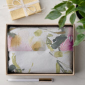 Weefselpapier - Collage Pink Rose Aquarellen Tissuepapier (Geschenk)