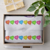 Weefselpapier Cupcake kleurig hart Tissuepapier (Geschenk)