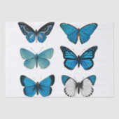 WEEFSELPAPIER DECOUPAGE : BUTTERFLIES TISSUEPAPIER (Voorkant)