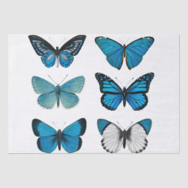 WEEFSELPAPIER DECOUPAGE : BUTTERFLIES TISSUEPAPIER