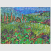 Weefselpapier Decoupage Van Gogh Style Landschap Tissuepapier (Voorkant)