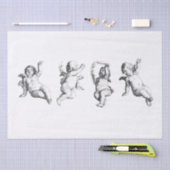 WEEFSELPAPIER DECOUPAGINA : CHERUBS TISSUEPAPIER (Craft)