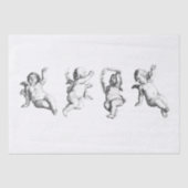 WEEFSELPAPIER DECOUPAGINA : CHERUBS TISSUEPAPIER (Voorkant)