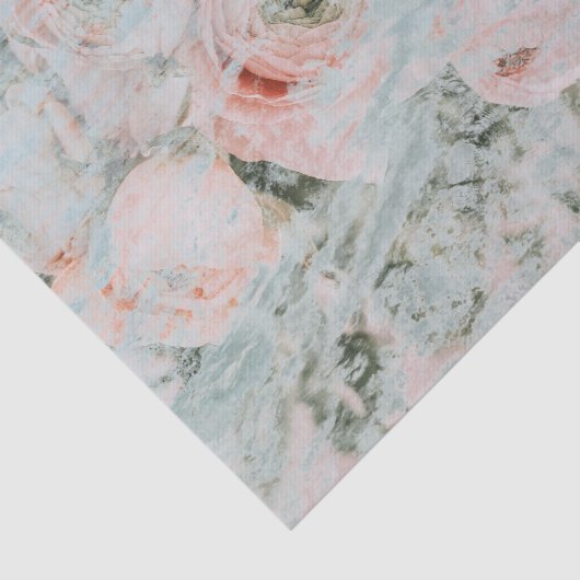 WEEFSELPAPIER : DECOUPAGINA LAYERED : PEONIES TISSUEPAPIER (Detail)