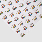 WEEFSELPAPIER - DEUX COUREURS OP WIT TISSUEPAPIER (Detail)