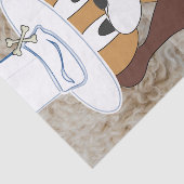 Weefselpapier Dog aardbei-ijscrème Tissuepapier (Detail)