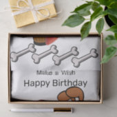 Weefselpapier Dog Bot Ice Cream Tissuepapier (Geschenk)