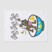 Weefselpapier Dog Yellow Ducks Bath time Tissuepapier (Voorkant)