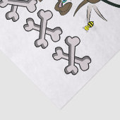 Weefselpapier Dog Yellow Ducks Bath time Tissuepapier (Detail)