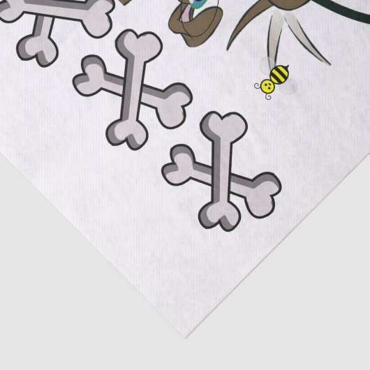 Weefselpapier Dog Yellow Ducks Bath time Tissuepapier (Detail)