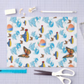 Weefselpapier Dolphin Butterfly Tissuepapier (Craft)