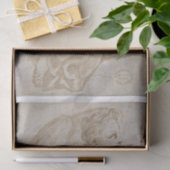 WEEFSELPAPIER : EEN ANGEL - 17e C Tissuepapier (Geschenk)