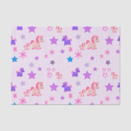 Weefselpapier Eenhoorns en sterren Tissuepapier