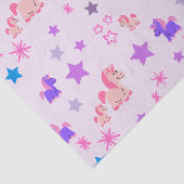 Weefselpapier Eenhoorns en sterren Tissuepapier (Detail)