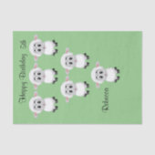 Weefselpapier - Fijne verjaardag vijfde verjaardag Tissuepapier (Voorkant)