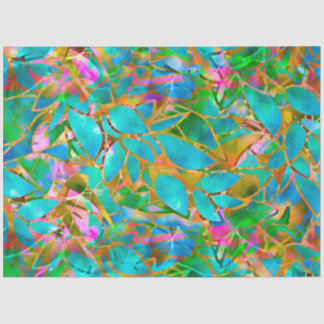 Weefselpapier Floral Abstract Glas in lood Tissuepapier