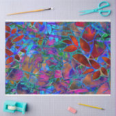 Weefselpapier Floral Abstract Glas in lood Tissuepapier (Craft)