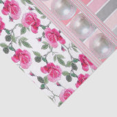 Weefselpapier Floral roze stropen Tissuepapier (Detail)
