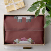 Weefselpapier Floral Sheep Tissuepapier (Geschenk)