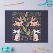 WEEFSELPAPIER : FOLK ART : KONIJNEN TISSUEPAPIER (Craft)