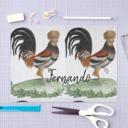 Weefselpapier, Franse vogel Tissuepapier (Craft)