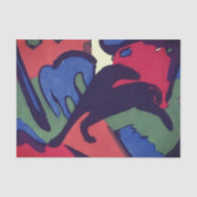 WEEFSELPAPIER FRANZ MARC HORSES