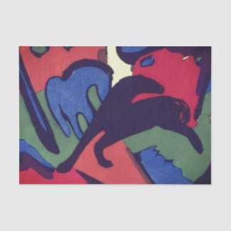 WEEFSELPAPIER FRANZ MARC HORSES TISSUEPAPIER