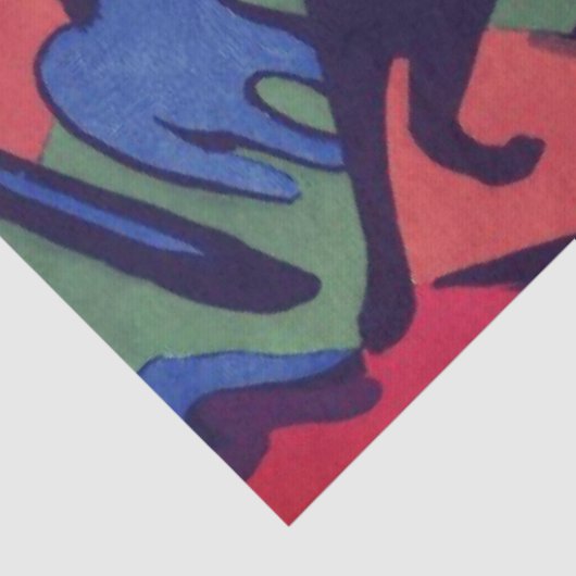 WEEFSELPAPIER FRANZ MARC HORSES TISSUEPAPIER (Detail)