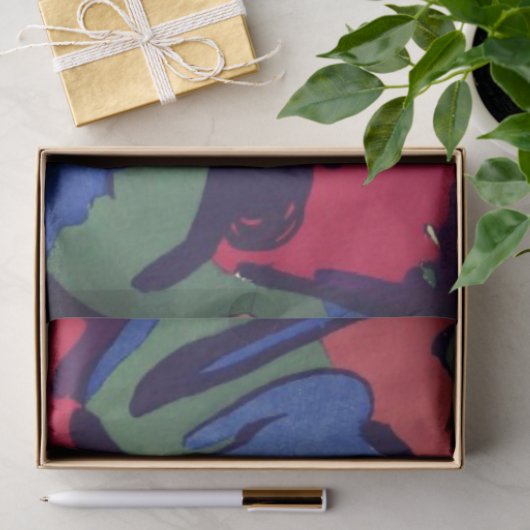 WEEFSELPAPIER FRANZ MARC HORSES TISSUEPAPIER (Geschenk)