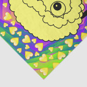 Weefselpapier Geel hartenschaap Tissuepapier (Detail)