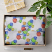 Weefselpapier - gekleurde bubbels tissuepapier (Geschenk)