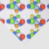 Weefselpapier - gekleurde bubbels tissuepapier (Detail)