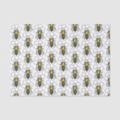 Weefselpapier - Gele en zwarte bijen Tissuepapier (Voorkant)