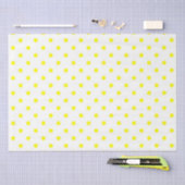 Weefselpapier/gele pokadots tissuepapier (Craft)