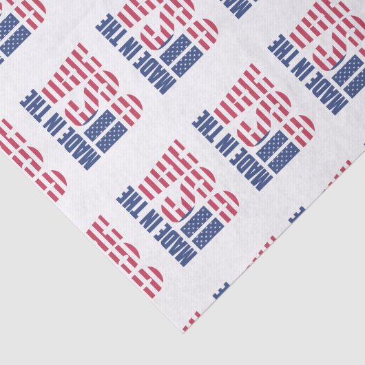 Weefselpapier gemaakt in de VS Tissuepapier (Detail)