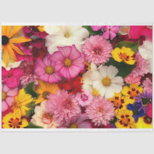 Weefselpapier - Gemengde bloemen - HAMbyWG Tissuepapier (Voorkant)